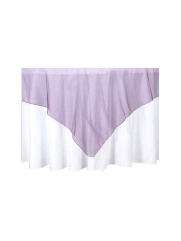 72x72 Plum/Eggplant Organza Overlay