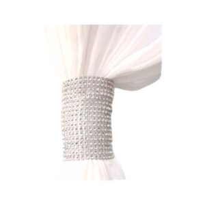 Rhinestone (Silver) Velcro Sash