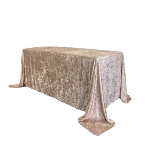 Champagne Crushed Velvet Linen