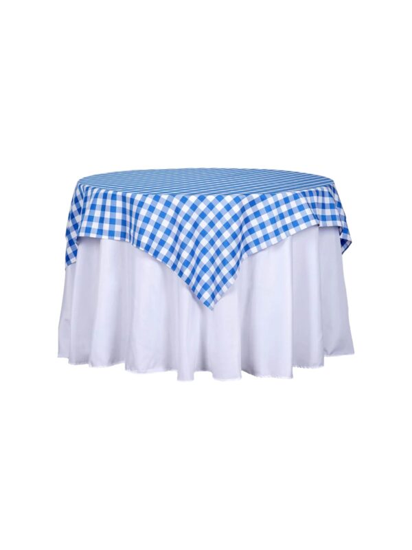 54x54 Blue Gingham Overlay