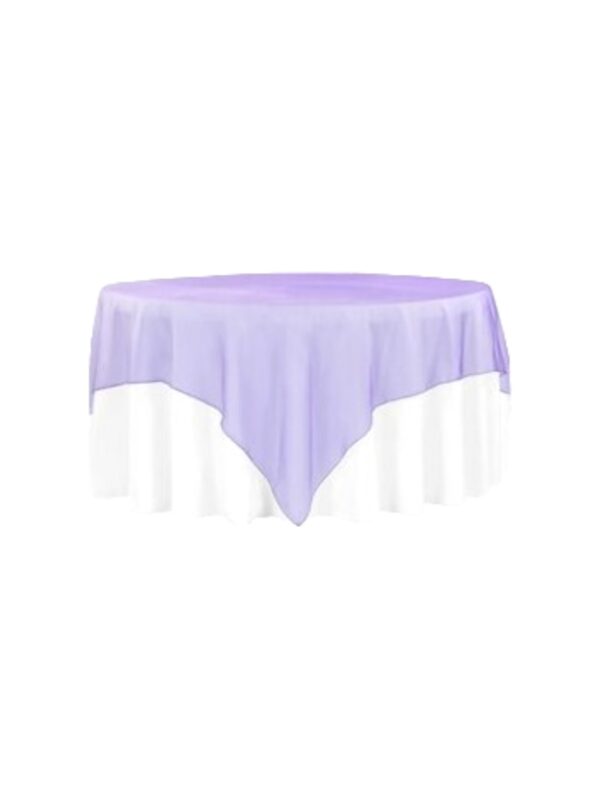 72x72 Purple Organza Overlay