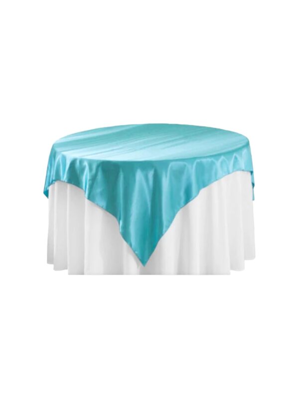 72x72 Turquoise Satin Overlay