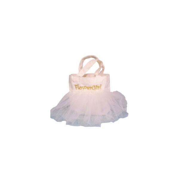 Flowergirl Canvas & Tulle Bag