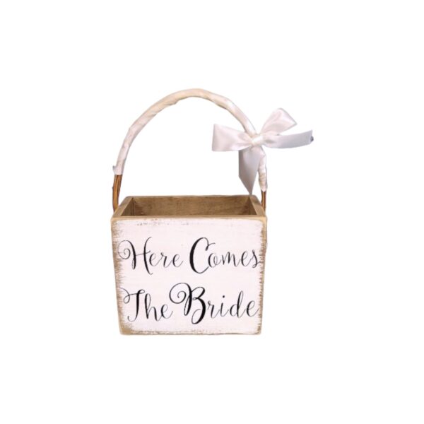 Flowergirl Wooden Basket