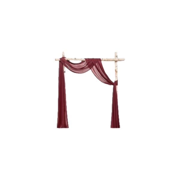 Burgundy Shimmer Polyester Arch Drape (26ft)