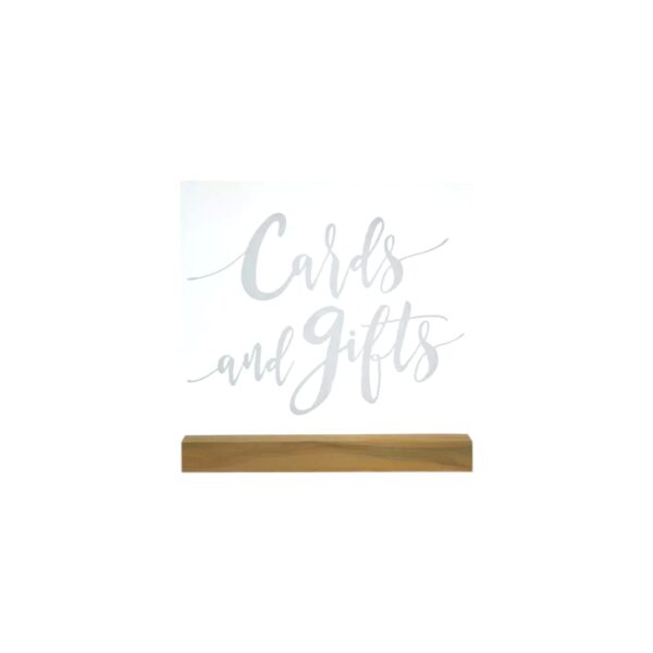 Card Gift Acrylic WoodStand