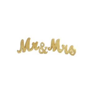 Mr & Mrs-Gold Glitter