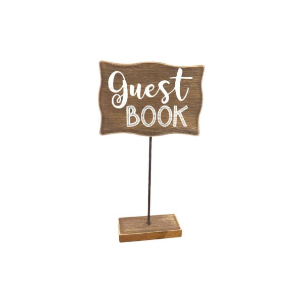 Rustic Guest Book Stand