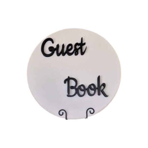 ACH Light Tan/Black Guest Book