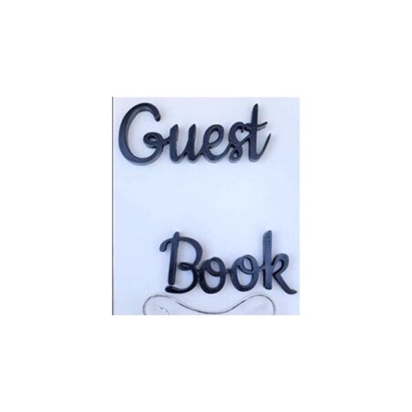 ACH Navy & White Guest Book