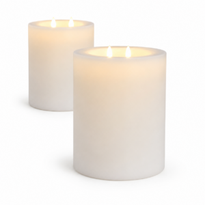 Flameless 6 x 8 Candle-Inset Wick