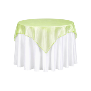 90x90 Lime Green/Apple Organza Overlay