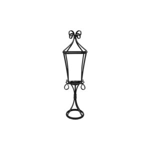 Black Antique Scroll Lantern Stand
