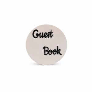 ACH Light Tan/Black Guest Book