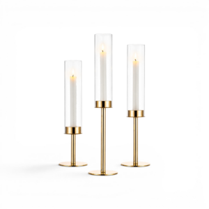 Glass Hurricane Candle Holder (3 sizes)