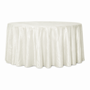 120" Ivory Crinkle Taffeta Linen