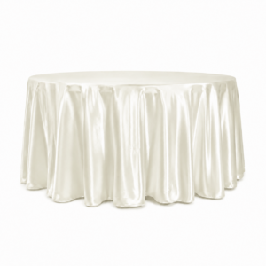 120" Ivory Satin Linen
