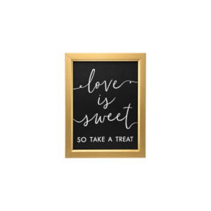 Love is Sweet-Gold & Black