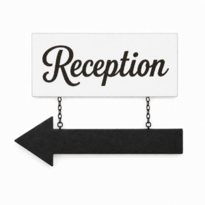 Reception w/Arrow (Hanging)