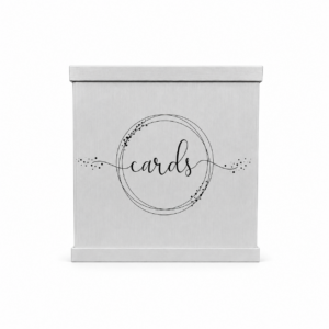 Silver Card Box (Collapsible)