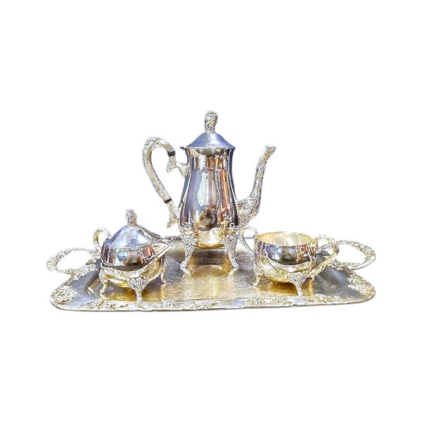 Antique Elegant Silver Tea Set