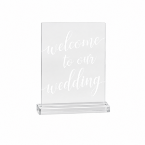 Welcome To Our Wedding Acrylic-Large