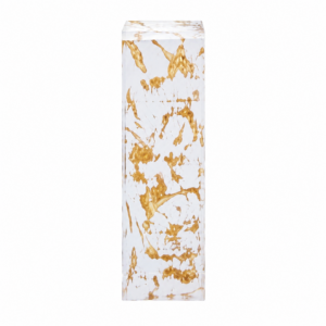 White-Gold Square Pedestal Large