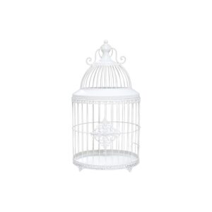 White Metal Birdcage