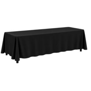 90x132-Black Table Linen