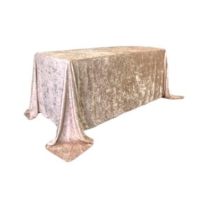 Champagne Crushed Velvet Linen