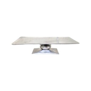 Simple Silver Platter w/Footed Base