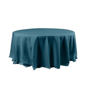 108" Round-Peacock Teal Table Linen