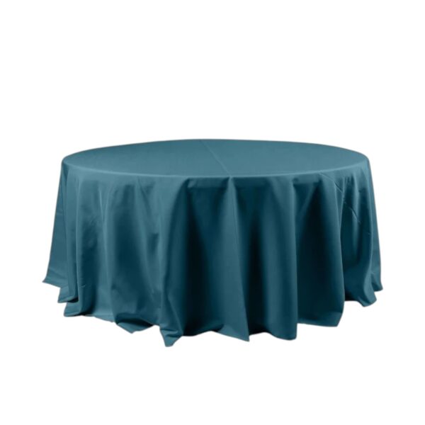 108" Round-Peacock Teal Table Linen