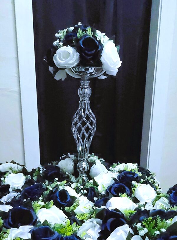 Navy & White Floral Dome - Image 2
