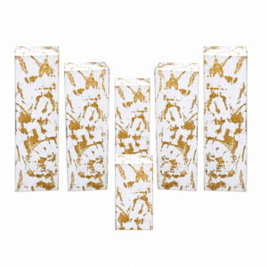 White-Gold Pedestal Set