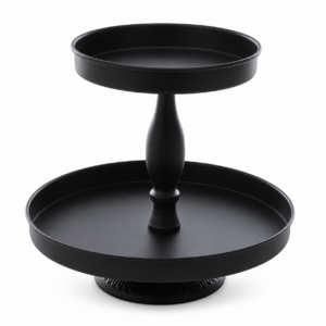 Black 2-Tier Stand Large