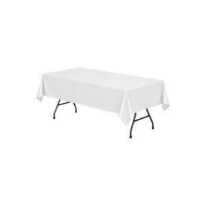 60x126 White Rectangle Linen