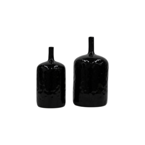 Black Ceramic Vase Set