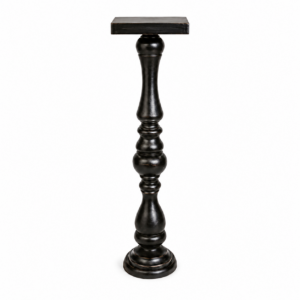 Wooden Black Candlestick