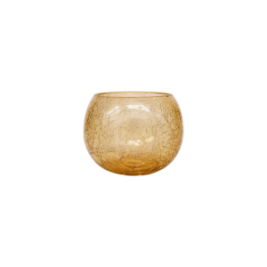 Gold Cracked Glass Votive