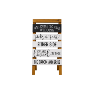 Pick a Seat Pallet Easel