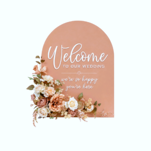 Welcome To Wedding Floral (Rose Gold)