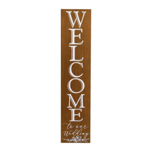 Wedding Welcome Leaner Sign