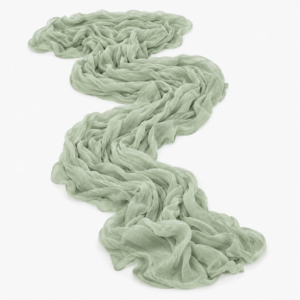 Dusty Sage Cheesecloth Runner