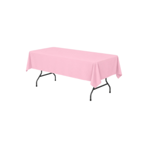 60x126 Pink Rectangle Linen